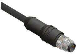 SM C10 BM08-S44N0-01BPVC - SM C10 BM08-S44N0-01BPVC Male Connector M08 with Cable  Straight 4 pin 4 Core X 0.25 SQMM 01m PVC